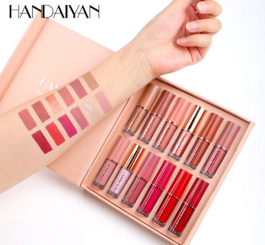 Handaiyan 12 Color Matte Liquid Lipstick Set